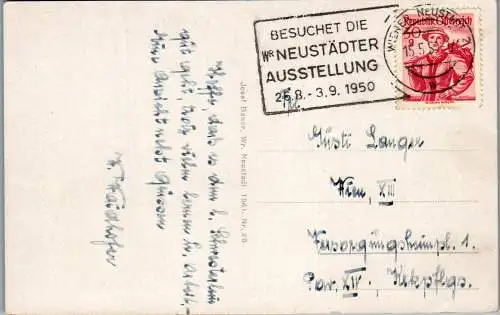 59147 - Niederösterreich - Wiener Neustadt , Reckturm - gelaufen 1950