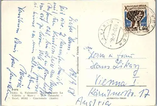 59148 - Italien - Cincinnato , Anzio , Mehrbildkarte - gelaufen 1958
