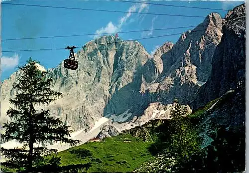 59149 - Steiermark - Dachstein , Südwand , Gondel der Ramsauer Gletscherbahn - gelaufen 1969