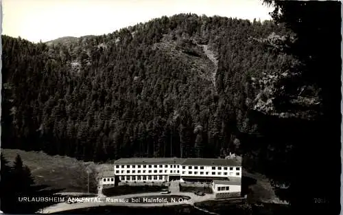 59159 - Niederösterreich - Hainfeld , Ramsau bei Hainfeld , Urlaubsheim Annental - gelaufen 1959