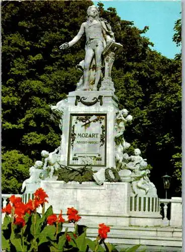 59174 - Wien - Wien , Mozartdenkmal im Burggarten - nicht gelaufen