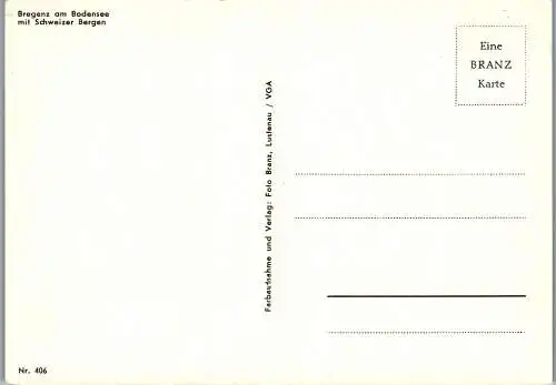 59175 - Vorarlberg - Bregenz , am Bodensee mit Schweizer Bergen - nicht gelaufen