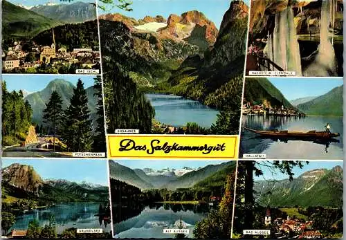 59187 - Oberösterreich - Salzkammergut , Bad Ischl , Pötschenpass , Hallstatt , Alt Aussee , Grundlsee - n. gelaufen