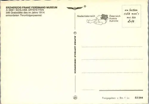 59190 - Niederösterreich - Artstetten , Schloss Artstetten , Erzherzog Franz Ferdinand Museum - nicht gelaufen