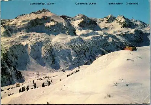 59196 - Salzburg - Obertauern , Bergstation Grünwaldkopf , Zehnerkar Spitze , Glöcknerin , Teufelshörner - 1968