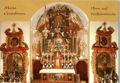 59210 - Kirchen - Maria Grainbrunn , Pfarr- und Wallfahrtskirche - gelaufen