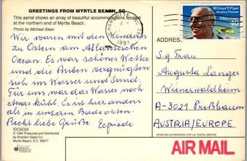 59228 - USA - South Carolina , Myrtle Beach - gelaufen 1994