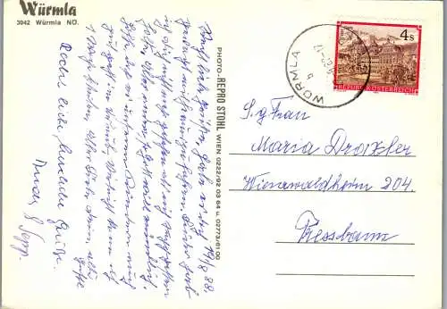 59238 - Niederösterreich - Würmla , Mehrbildkarte - gelaufen 1988