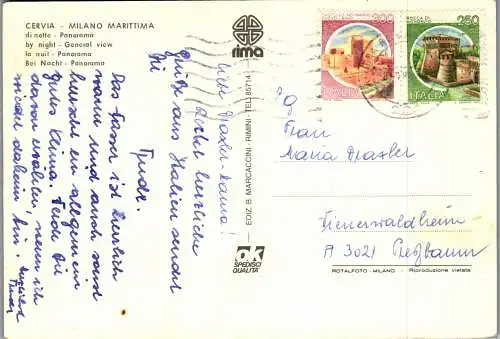 59239 - Italien - Cervia , Milano Marittima - gelaufen 1988