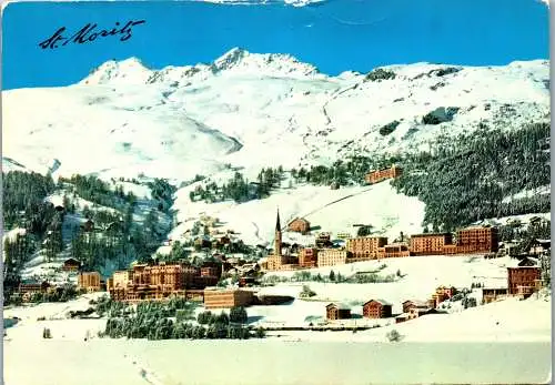 59251 - Schweiz - St. Moritz , Panorama - gelaufen 1971