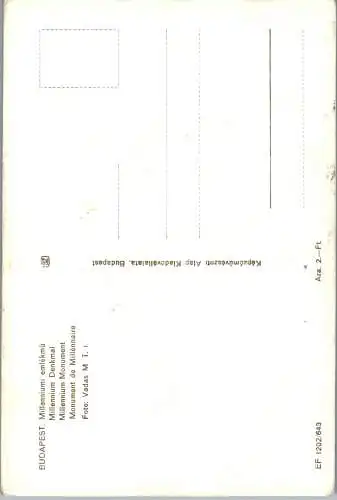 59277 - Ungarn - Budapest , Millenniumi emlekmü - nicht gelaufen