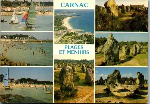 59307 - Frankreich - Carnac , Plages et Menhirs , Mehrbildkarte - gelaufen 1989