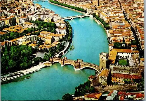 59311 - Italien - Verona , Panorama - gelaufen 1989