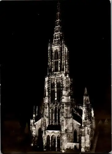 59314 - Deutschland - Ulm , Münster bei Nacht  - nicht gelaufen