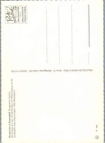 59329 - Burgenland - Eisenstadt , Oberberg , Bergkirche - nicht gelaufen