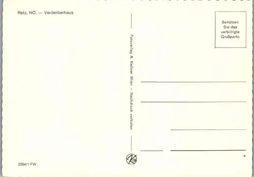 59352 - Niederösterreich - Retz , Verderberhaus - nicht gelaufen