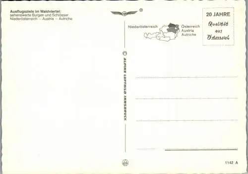 59355 - Niederösterreich - Waldviertel , Burgen und Schlösser im Waldviertel - nicht gelaufen
