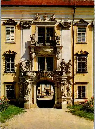 59356 - Oberösterreich - St. Florian , Chorherrenstift , Portal von Jakob Prandtauer - nicht gelaufen
