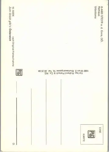 59363 - Oberösterreich - Steyr , an der Enns , Rathaus , Urbodomo - nicht gelaufen