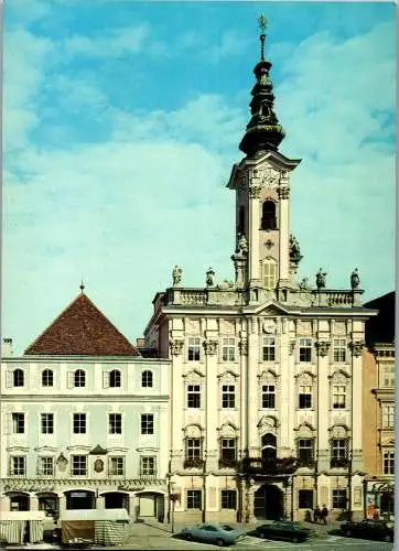 59365 - Oberösterreich - Steyr , Stadtplatz , Rathaus - nicht gelaufen