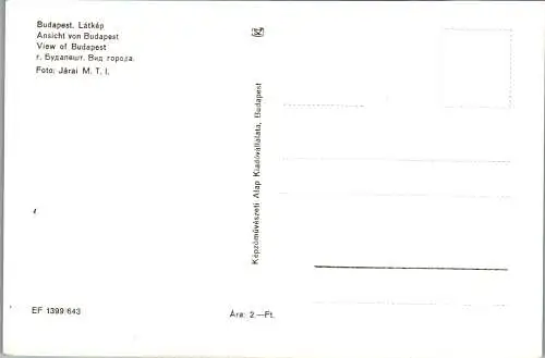 59370 - Ungarn - Budapest , Ansicht , View - nicht gelaufen