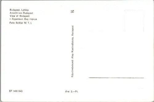 59372 - Ungarn - Budapest , Ansicht , View - nicht gelaufen