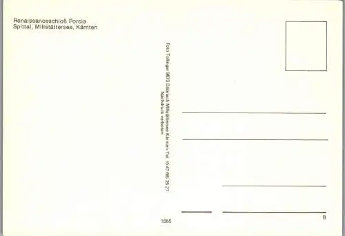 59375 - Kärnten - Spittal , Schloß Porica , Mehrbildkarte - nicht gelaufen