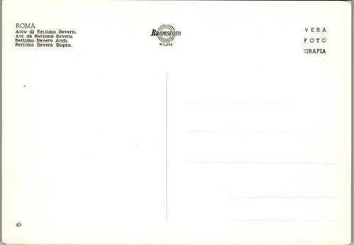 59378 - Italien - Rom , Arco di Settimo Severo - nicht gelaufen