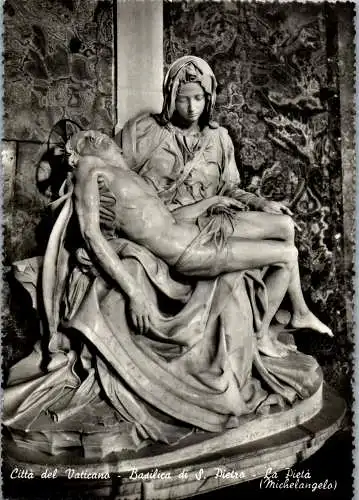 59381 - Schöne Künste - Skulpturen , La Pieta , Michelangelo , Citta del Vaticano , Basilica di S. Pietro - n. gelaufen