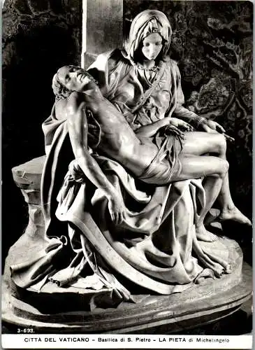 59382 - Schöne Künste - Skulpturen , La Pieta , Michelangelo , Citta del Vaticano , Basilica di S. Pietro - n. gelaufen