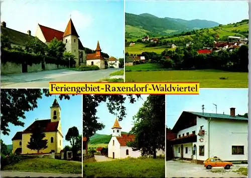 59396 - Niederösterreich - Raxendorf , Feriengebiet , Waldviertel , Mehrbildkarte , Gasthaus Geyer - gel. 1981