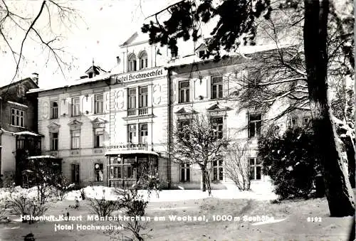 59418 - Niederösterreich - Mönichkirchen , Hotel Hochwechsel , Wechsel - nicht gelaufen