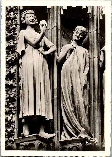 59419 - Schöne Künste - Skulpturen , Strasbourg , La Cathedrale , Le Tentateur et la Vierge Folle - nicht gelaufen