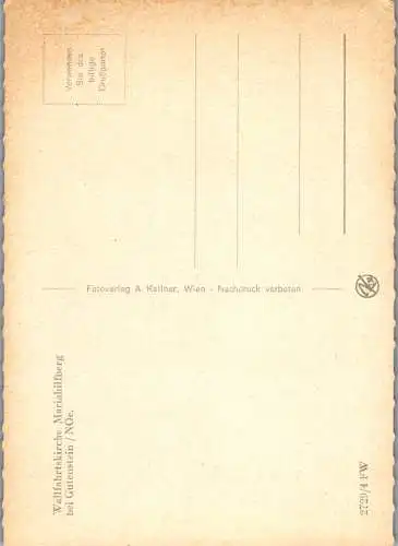 59420 - Niederösterreich - Gutenstein , Mariahilfberg , Wallfahrtskirche - nicht gelaufen