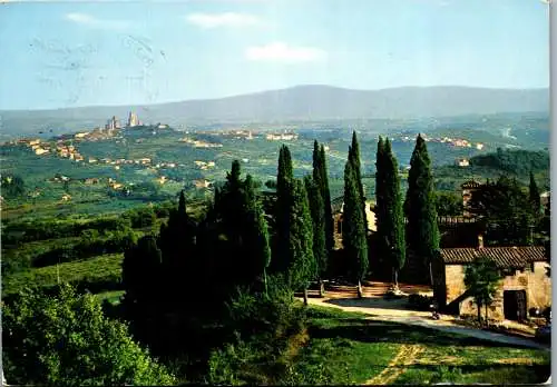 59424 - Italien - San Gimignano , Veduta della Chiesa Romanica de Cellole - gelaufen 1976