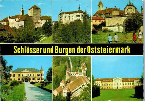 59429 - Steiermark - Schlösser Burgen , Neuberg bei Hartberg , Riegersburg , Uhlheim bei Ilz , Schielleiten - 1977