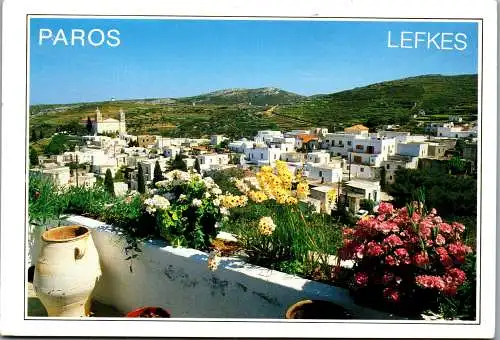 59436 - Griechenland - Paros , Lefkes , Panorama - gelaufen 1991