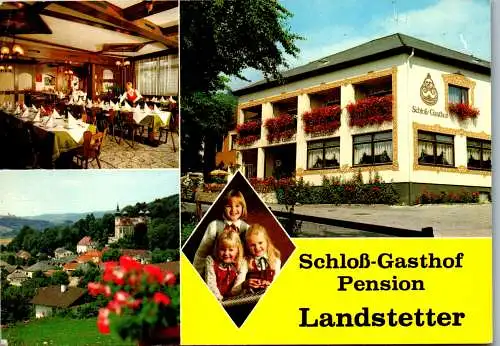 59444 - Niederösterreich - Artstetten , Schloß Gasthof und Pension Landstetter - gelaufen 1982