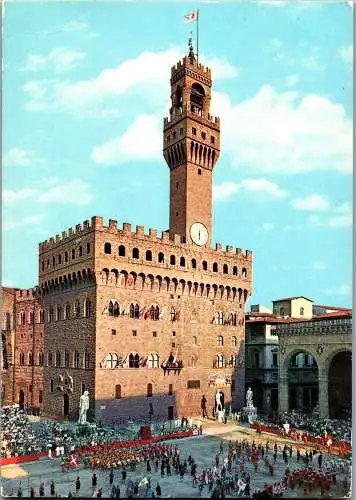 59453 - Italien - Firenze , Palazzo Vecchio e Gioco del Calsio in Costume - gelaufen 1975