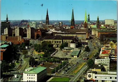 59455 - Deutschland - Hamburg , Blick vom Polizei Hochhaus - gelaufen