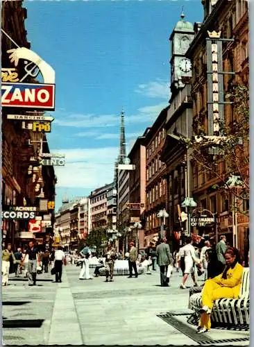 59463 - Wien - Wien , Kärntnerstrasse mit Stephansdom - gelaufen 1975