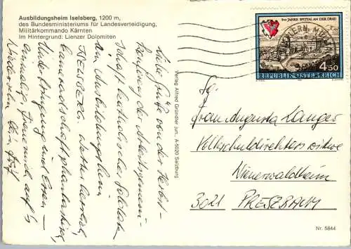 59478 - Kärnten - Iselsberg , Ausbildungsheim , Militärkomando Kärnten - gelaufen