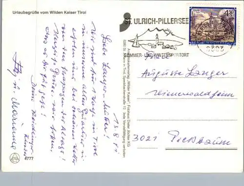 59481 - Tirol - Wilder Kaiser , Bergerlebnis , Mehrbildkarte - gelaufen 1991