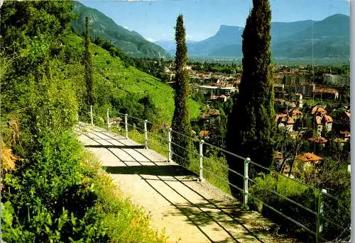 59485 - Italien - Meran , Tappeinerweg , Luogo di Cura , Passeggiata Tappeiner - gelaufen 1991