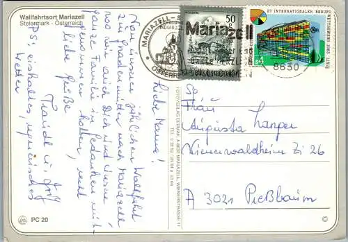 59486 - Steiermark - Mariazell , Wallfahrtsort , Mehrbildkarte - gelaufen