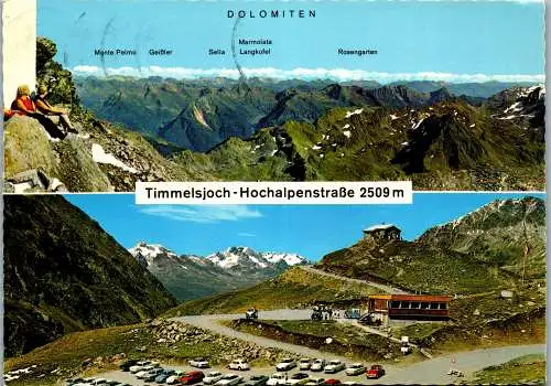 59501 - Tirol - Timmelsjoch , Hochalpenstraße , Dolomiten - gelaufen 1974