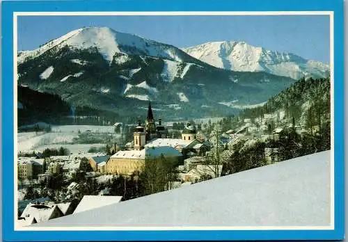 59509 - Steiermark - Mariazell , Gemeindealpe und Ötscher , Panorama im Winter - gelaufen 1988