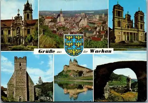 59510 - Niederösterreich - Wachau , Dürnstein , Krems , Göttweig , Melk , Spitz , St. Michael - gelaufen 1988