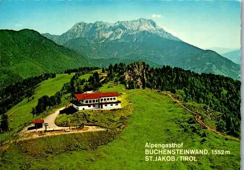 59518 - Tirol - St. Jakob , Alpengasthof Buchensteinwand , Clemens und Magda Frank , Pillerseetal - gelaufen 1980