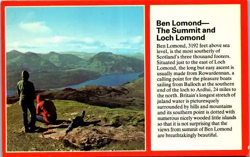 59532 - Schottland - Ben Lomond , The Summit and Loch Lomond - gelaufen 1984